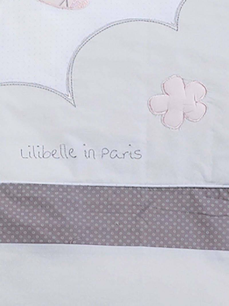 Funda nórdica 100x135cm y funda de almohada en algodón - SAUTHON Blanco - Kiabi