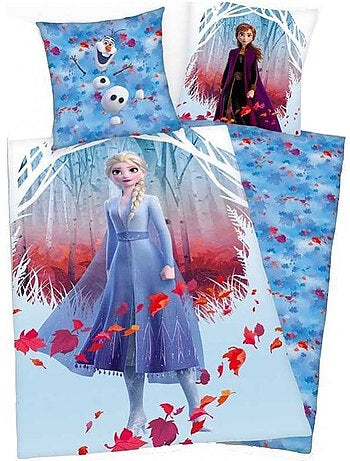 Funda nórdica 140 cm x 200 cm de poliéster reversible frozen disney