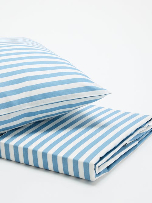 Funda nórdica (140 x 200cm) + funda de almohada - 2 piezas - Kiabi Funda nórdica (140 x 200cm) + funda de almohada - 2 piezas - Kiabi