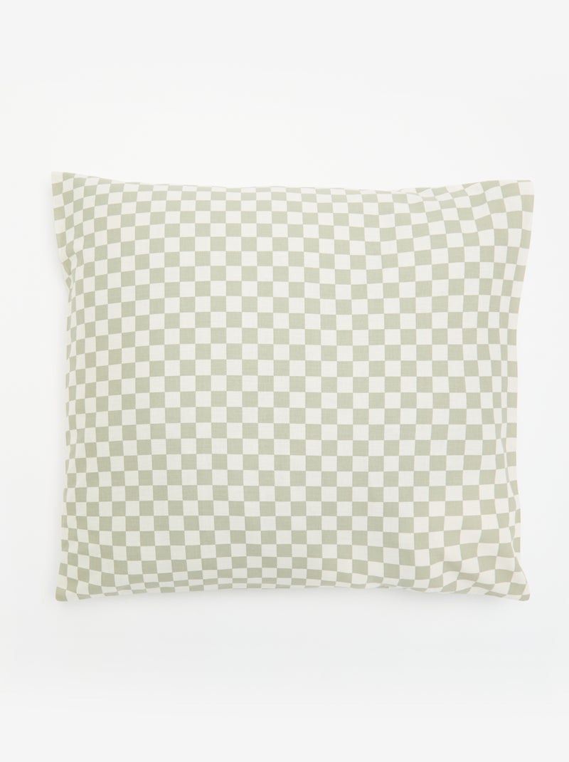 Funda nórdica (140 x 200cm) + funda de almohada - 2 piezas Verde - Kiabi