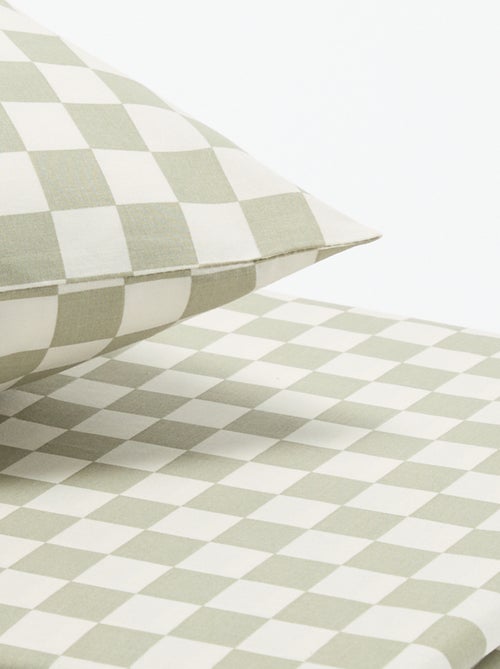 Funda nórdica (140 x 200cm) + funda de almohada - 2 piezas - Kiabi Funda nórdica (140 x 200cm) + funda de almohada - 2 piezas - Kiabi