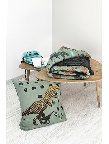 Funda nórdica + 2 fundas de almohada 100% algodón 57 hilos - dinosaurios trias