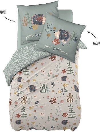 Funda nórdica + 2 fundas de almohada algodón 57 hilos conejo travieso