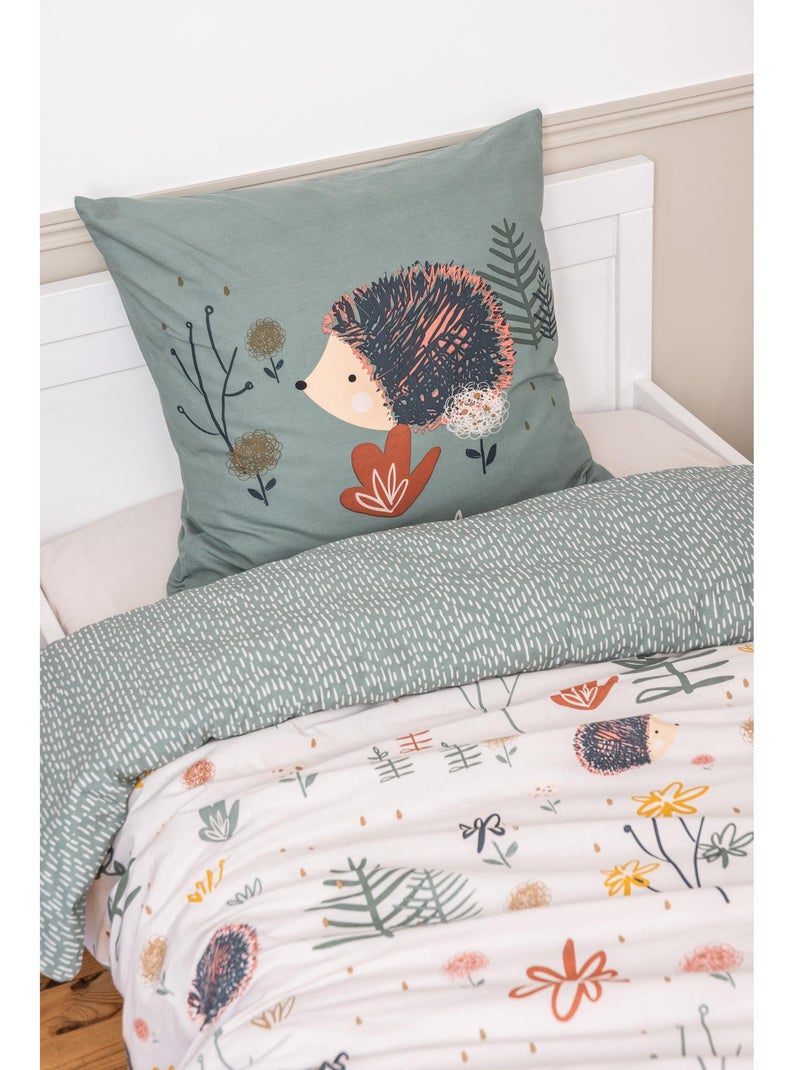 Funda nórdica + 2 fundas de almohada algodón 57 hilos conejo travieso Beige - Kiabi