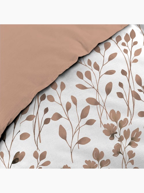 Funda nórdica + 2 fundas de almohada – algodón 57 hilos – estampado vegetal - Kiabi Funda nórdica + 2 fundas de almohada – algodón 57 hilos – estampado vegetal - Kiabi