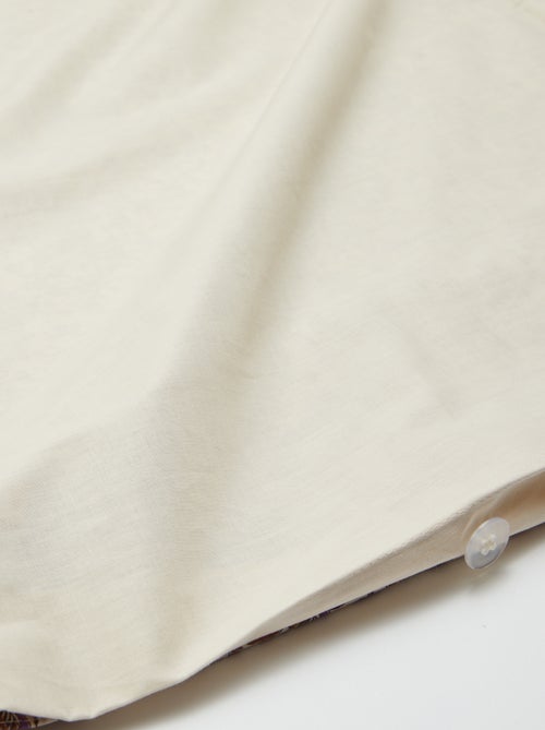 Funda nórdica 2 personas 240 x 220cm de algodón - Kiabi Home - Kiabi Funda nórdica 2 personas 240 x 220cm de algodón - Kiabi Home - Kiabi