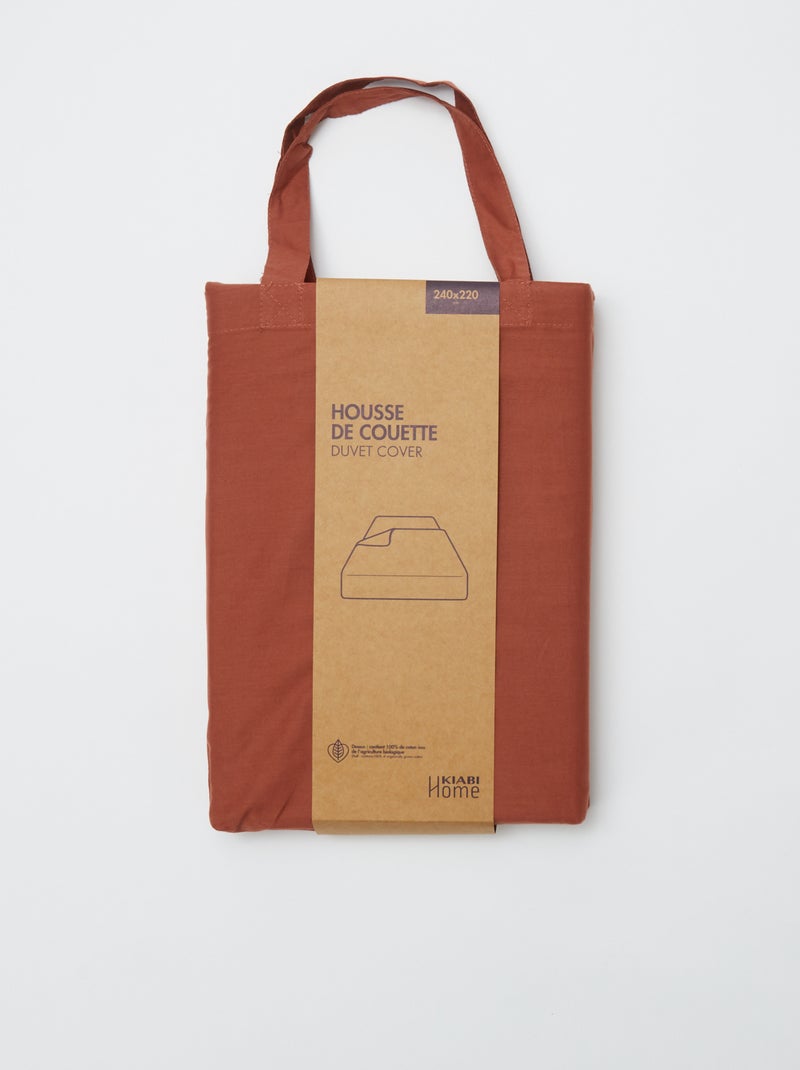 Funda nórdica (240 x 220 cm) - Kiabi Home MARRON - Kiabi