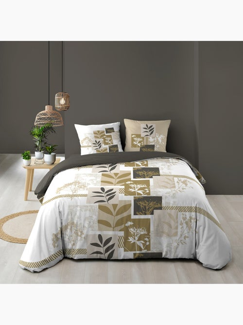 Funda nórdica 240 x 220 cm + 2 fundas de almohada – algodón 57 hilos – utopia - Kiabi Funda nórdica 240 x 220 cm + 2 fundas de almohada – algodón 57 hilos – utopia - Kiabi