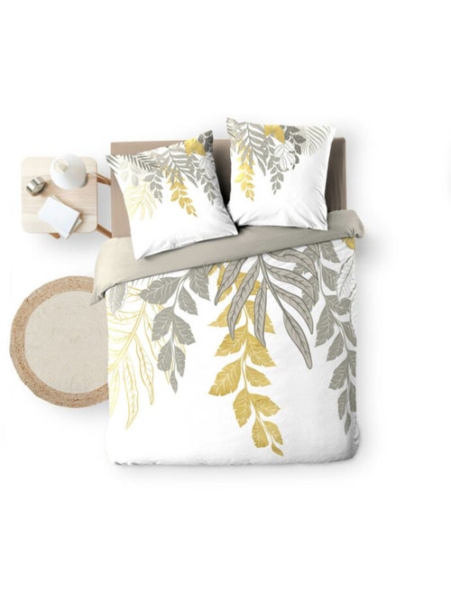 Funda nórdica 240 x 220 cm algodón 42 hilos + 2 fundas de almohada orlana - Kiabi Funda nórdica 240 x 220 cm algodón 42 hilos + 2 fundas de almohada orlana - Kiabi