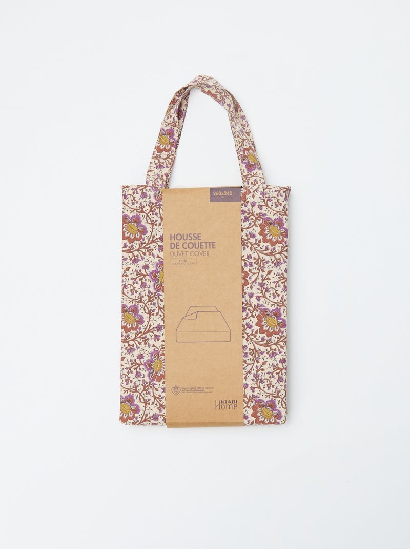 Funda nórdica (260 x 240cm) a cuadros Beige - Kiabi