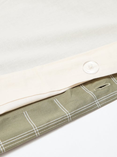 Funda nórdica (260 x 240cm) a cuadros - Kiabi