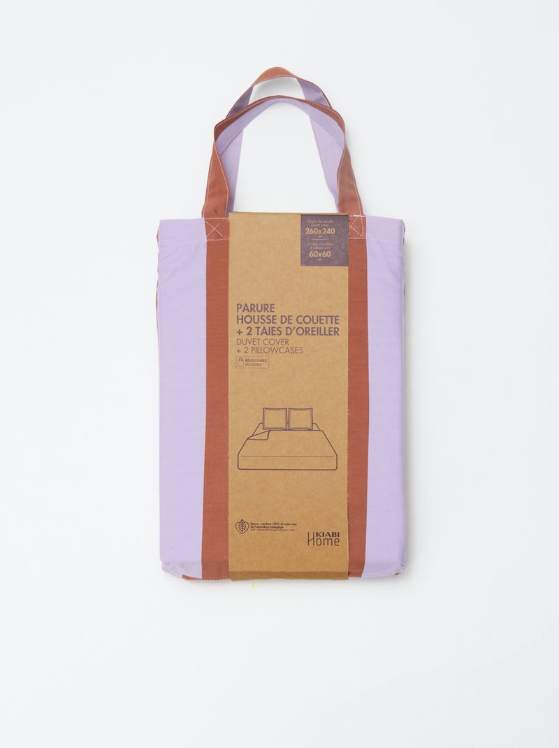 Funda nórdica (260 x 240cm) a cuadros Marron - Kiabi