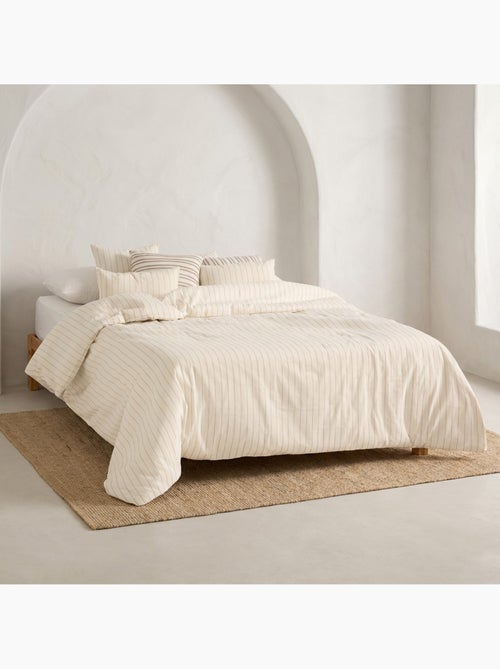 Funda nórdica algodón hilo relieve, tejido texturizado. No incluye fundas de almohada. - Kiabi