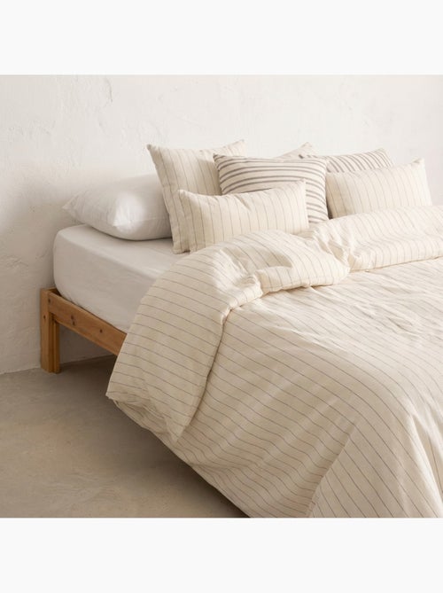 Funda nórdica algodón hilo relieve, tejido texturizado. No incluye fundas de almohada. - Kiabi