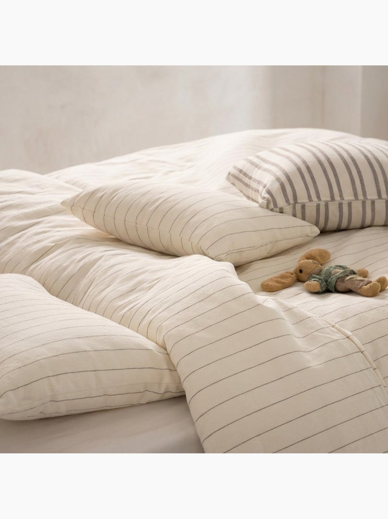Funda nórdica algodón hilo relieve, tejido texturizado. No incluye fundas de almohada. Crudo - Kiabi