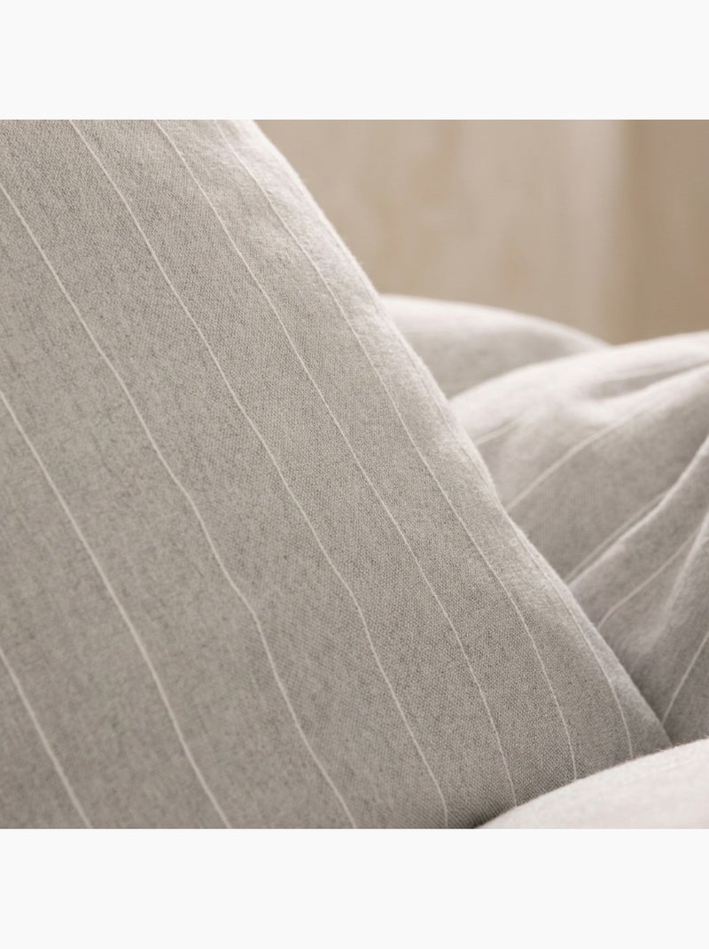 Funda nórdica algodón hilo relieve, tejido texturizado. No incluye fundas de almohada. Gris - Kiabi