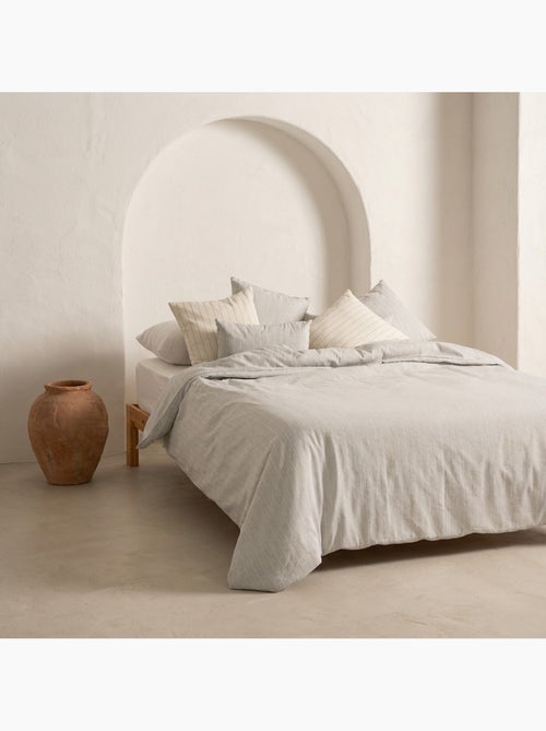 Funda nórdica algodón hilo relieve, tejido texturizado. No incluye fundas de almohada. - Kiabi