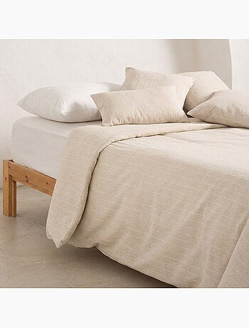 Funda nórdica algodón hilo relieve, tejido texturizado. No incluye fundas de almohada.