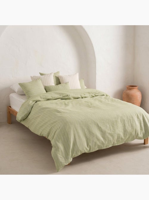 Funda nórdica algodón hilo relieve, tejido texturizado. No incluye fundas de almohada. - Kiabi