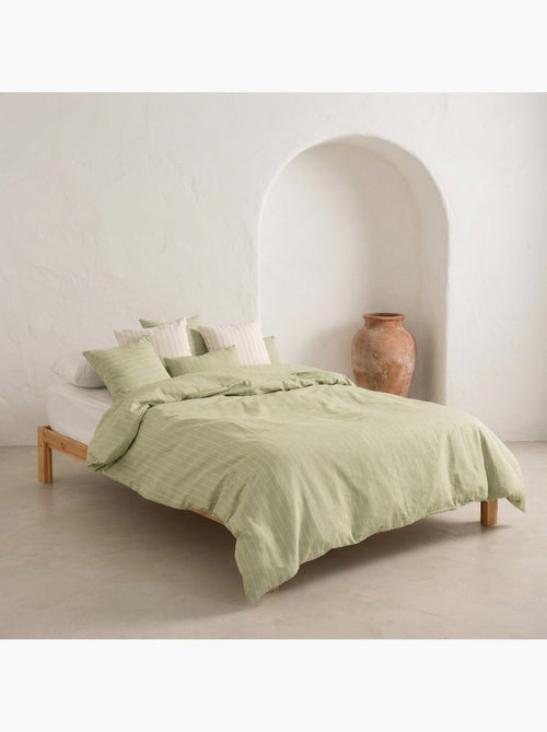 Funda nórdica algodón hilo relieve, tejido texturizado. No incluye fundas de almohada. - Kiabi