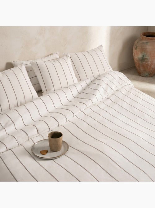 Funda nórdica algodón hilo relieve tintado, tejido texturizado. No incluye fundas de almohada. - Kiabi