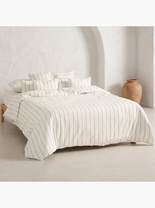 Funda nórdica algodón hilo relieve tintado, tejido texturizado. No incluye fundas de almohada. - Kiabi