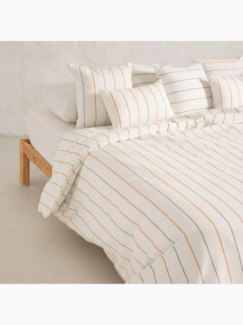 Funda nórdica algodón hilo relieve tintado, tejido texturizado. No incluye fundas de almohada. - Kiabi