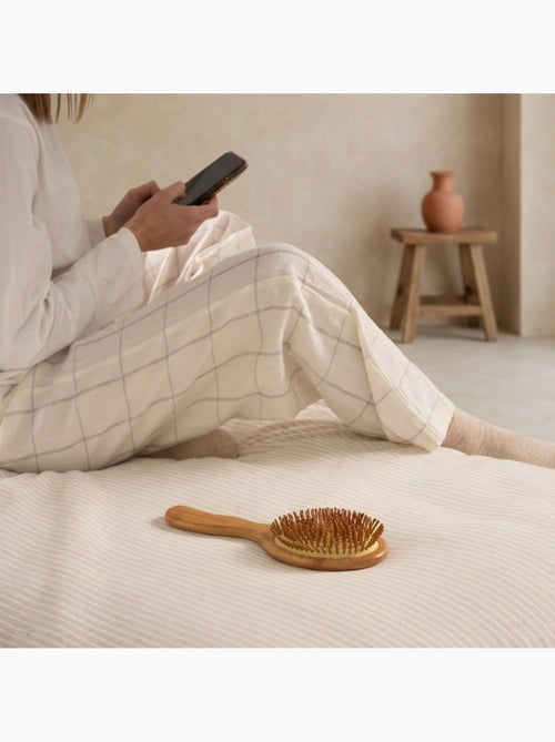 Funda nórdica algodón hilo tintado rayas, tejido texturizado. No incluye fundas de almohada. - Kiabi