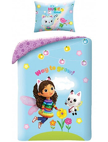 Funda nórdica algodón la casa de muñecas de gabby "way to grow" 140x200 cm + funda