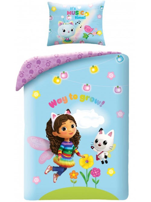 Funda nórdica algodón la casa de muñecas de gabby "way to grow" 140x200 cm + funda - Kiabi Funda nórdica algodón la casa de muñecas de gabby "way to grow" 140x200 cm + funda - Kiabi