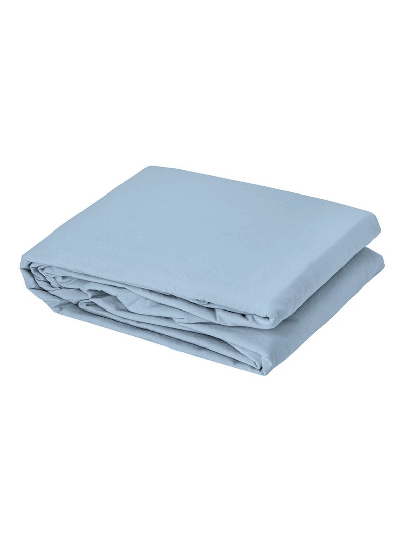 Funda Nórdica Algodón Lavado Oekotex Azul cielo - Kiabi