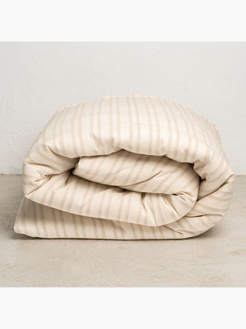 Funda nórdica algodón rayas relieve, tejido texturizado. No incluye fundas de almohada. - Kiabi