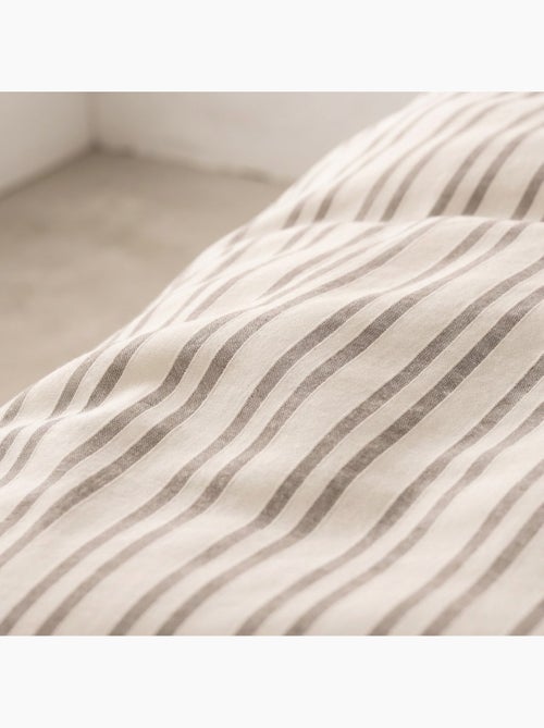 Funda nórdica algodón rayas relieve, tejido texturizado. No incluye fundas de almohada. - Kiabi