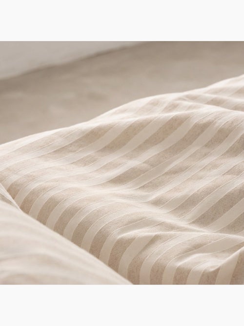 Funda nórdica algodón rayas relieve, tejido texturizado. No incluye fundas de almohada. - Kiabi