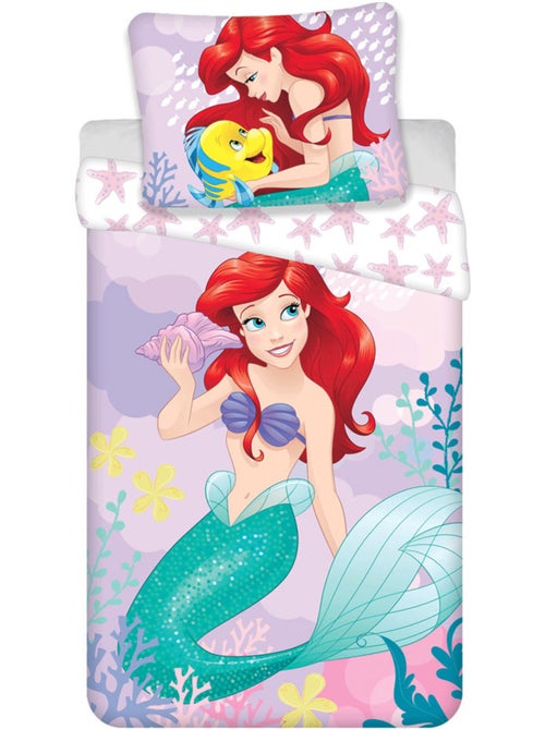 Funda nórdica ariel princesa disney 140x200 cm - algodón - juego de cama infantil - Kiabi Funda nórdica ariel princesa disney 140x200 cm - algodón - juego de cama infantil - Kiabi