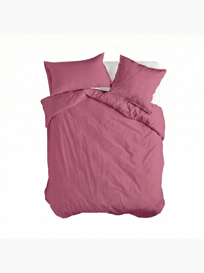 Funda nórdica Basic "Happyfriday" Magenta - Kiabi