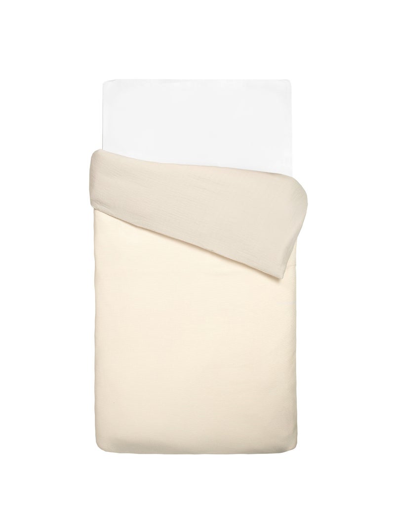 Funda nórdica bebé reversible gasa de algodón | SEVIRA KIDS Beige - Kiabi