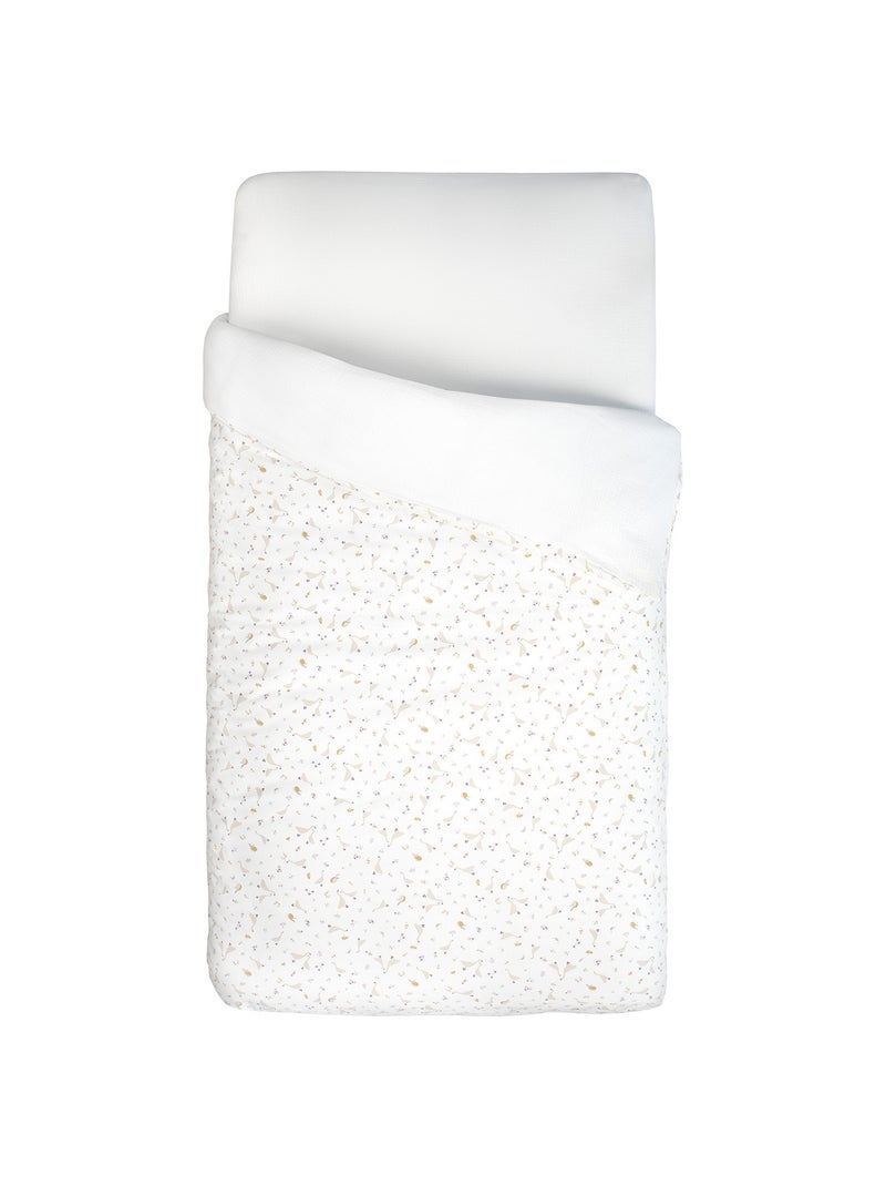 Funda nórdica bebé reversible gasa de algodón | SEVIRA KIDS Blanco - Kiabi