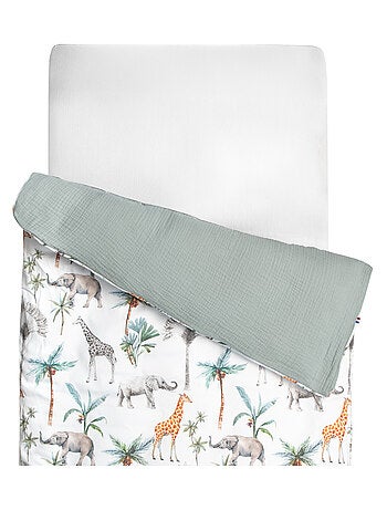Funda nórdica bebé reversible gasa de algodón | SEVIRA KIDS