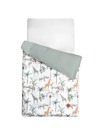 Funda nórdica bebé reversible gasa de algodón | SEVIRA KIDS