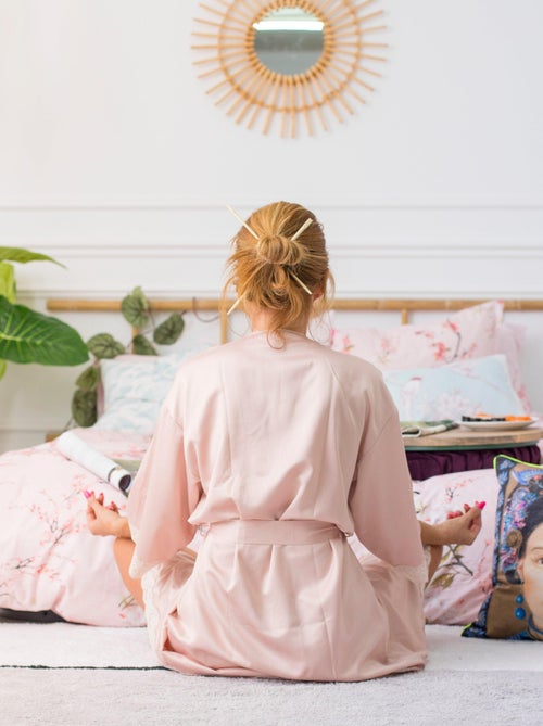 Funda nórdica Chinoiserie rose "Happyfriday" - Kiabi