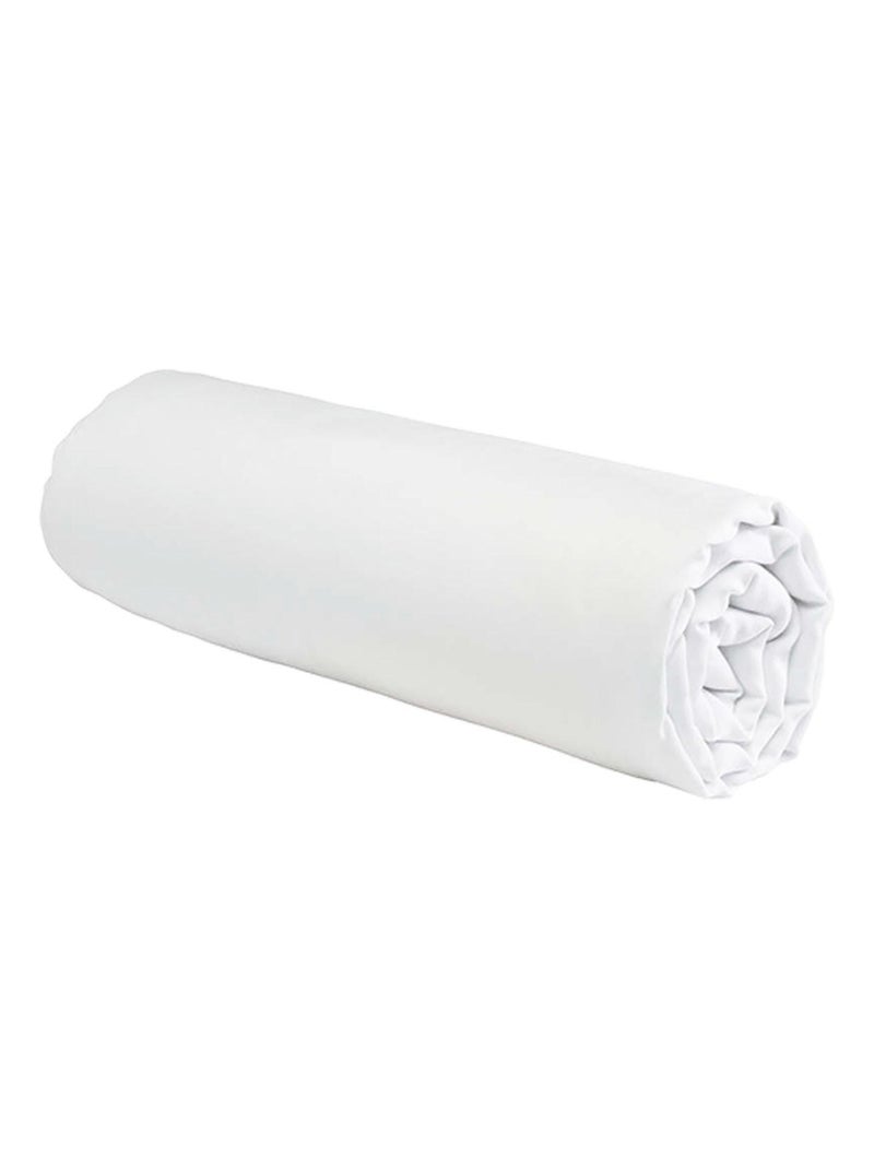 Funda nórdica de algodón 100% ESSENTIEL 57 hilos, liso - 140x200 cm Blanco - Kiabi