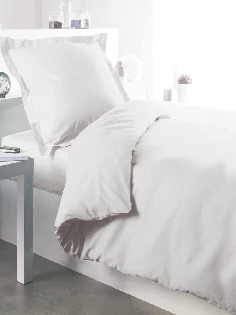Funda nórdica de algodón blanco Blanco - Kiabi