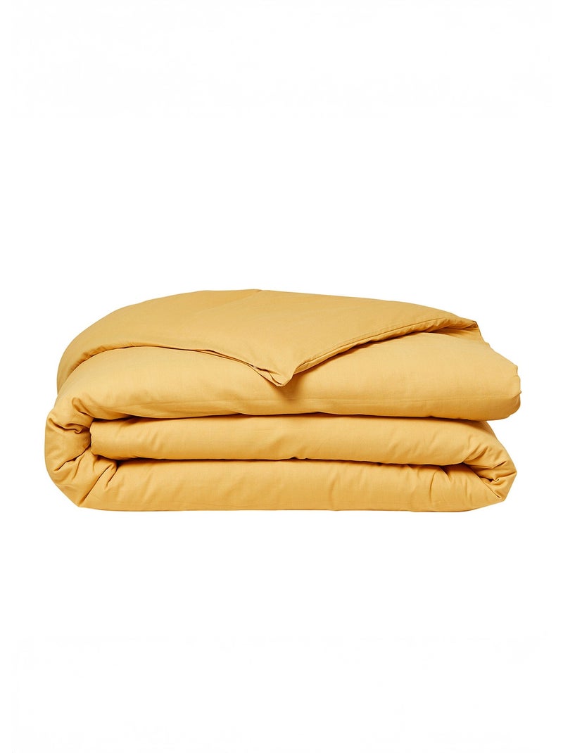 Funda nórdica de algodón liso - Afibel Amarillo - Kiabi