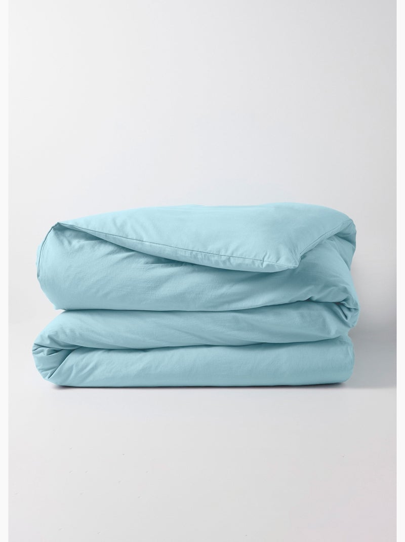 Funda nórdica de algodón liso - Afibel Azul claro - Kiabi
