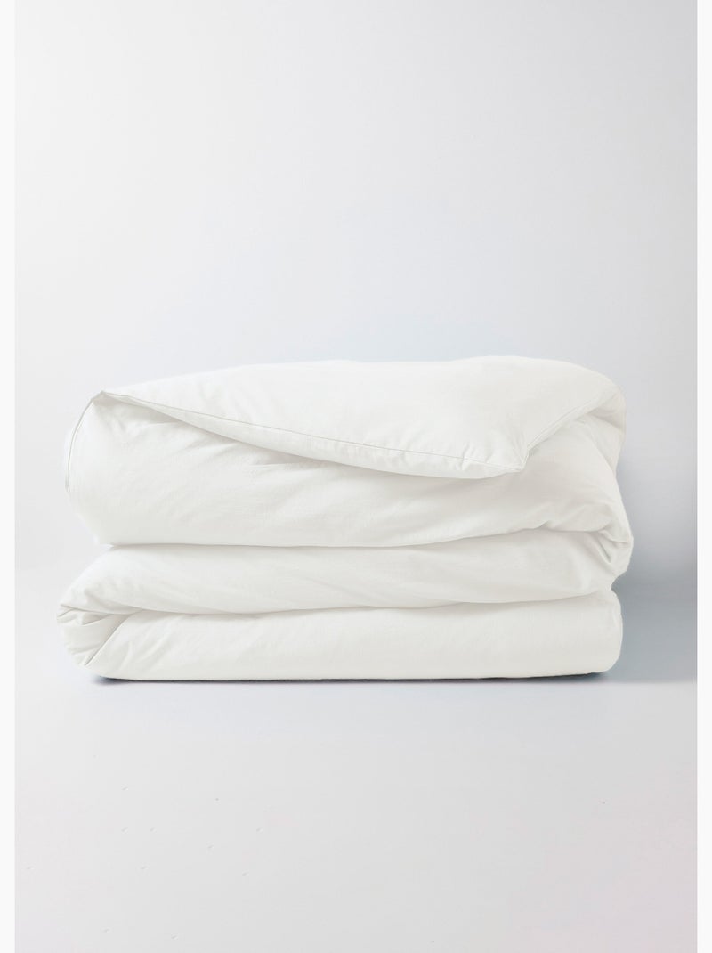 Funda nórdica de algodón liso - Afibel Blanco - Kiabi