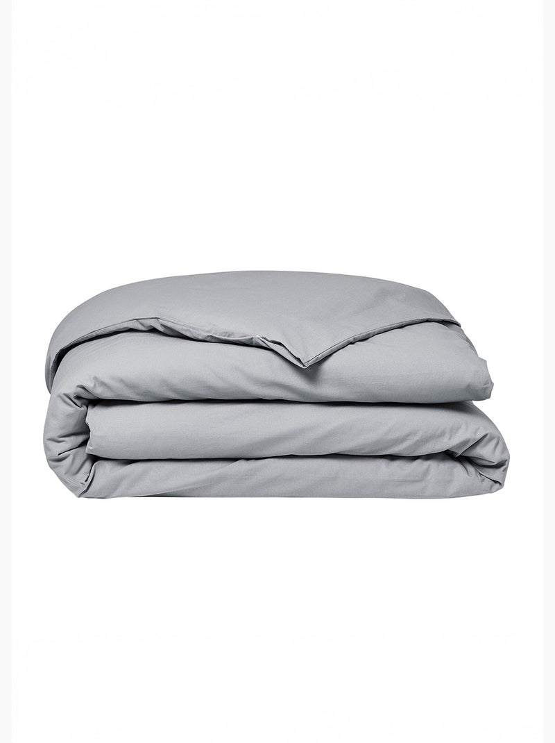 Funda nórdica de algodón liso - Afibel Gris claro - Kiabi