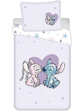 Funda nórdica de algodón stitch & angel 140x200 cm con funda de almohada - juego de cama infantil