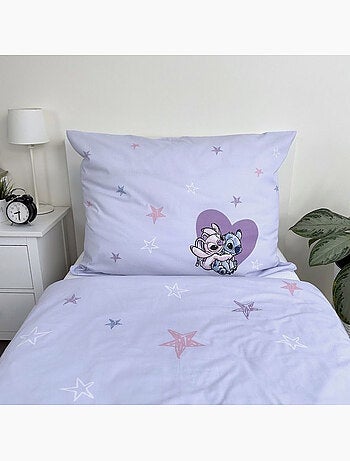 Funda nórdica de algodón stitch & angel 140x200 cm con funda de almohada - juego de cama infantil