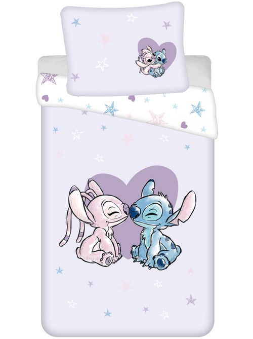 Funda nórdica de algodón stitch & angel 140x200 cm con funda de almohada - juego de cama infantil - Kiabi Funda nórdica de algodón stitch & angel 140x200 cm con funda de almohada - juego de cama infantil - Kiabi